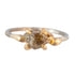 Rough Cognac Diamond Ring - 14ky Gold + Oxidized Silver - KMJ Variance Objects Jewelry - Rings