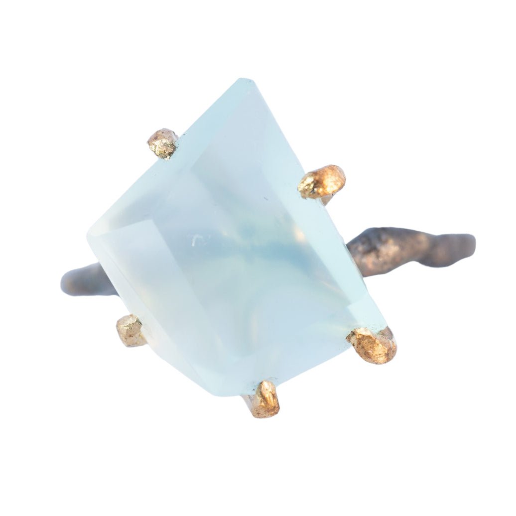 Kashmir Gem Silica Ring - 18ky Gold, 14k Yellow, Rose + White Gold - KMJ Variance Objects Jewelry - Rings