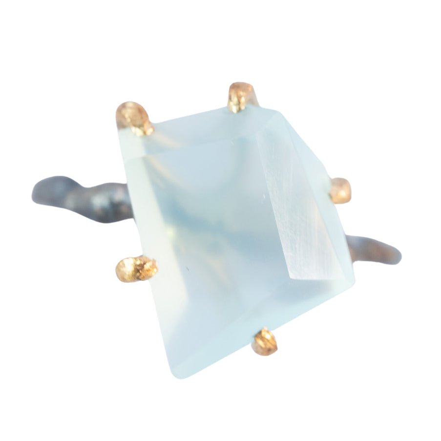 Kashmir Gem Silica Ring - 18ky Gold, 14k Yellow, Rose + White Gold - KMJ Variance Objects Jewelry - Rings