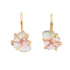 Watermelon Tourmaline Hook Earrings - 18ky Gold, 14k Yellow, Rose + White Gold - KMJ Variance Objects Jewelry - Earrings