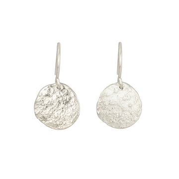 Full Moon Celestial Earrings - Sterling Silver