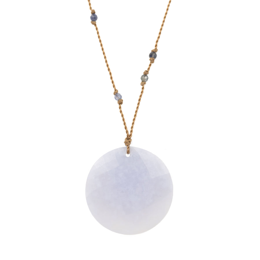 Chalcedony + Sapphire Necklace