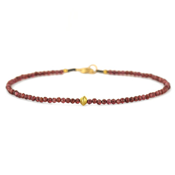 Garnet Bracelet - 18k