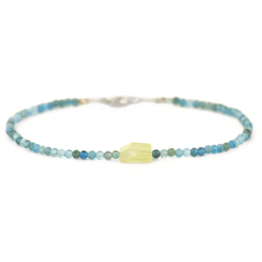 Chrysocolla + Beryl Bracelet