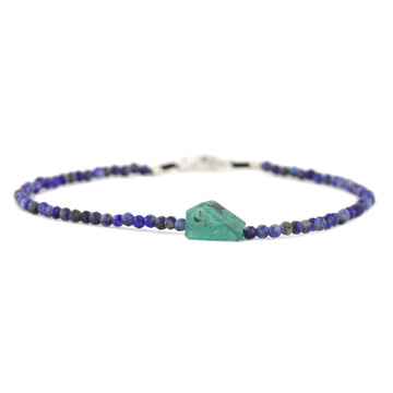 Lapis + Emerald Bracelet