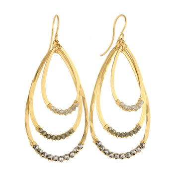 Triple Drop Earrings - 14k Gold Fill
