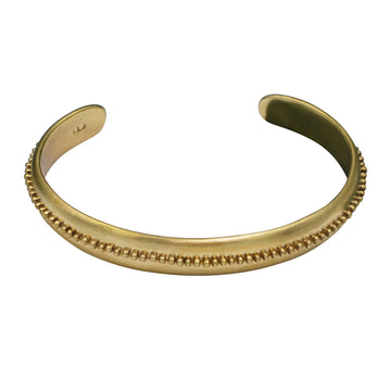 Granule Slim Cuff - Brass