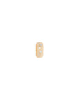 Medium Scattered Diamond Boulder Bead Charm - 18k Yellow Gold