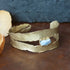 Calm Waters Cuff - Brass + Aquamarine - KMJ Emilie Shapiro Jewelry - Bracelets