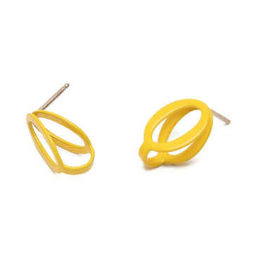 Chain Link Studs - Yellow