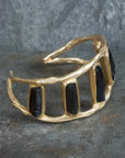 Cosmic Cuff - Brass + Tourmaline