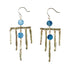 Crocus Fringe Earrings - Brass + Kyanite - KMJ Emilie Shapiro Jewelry - Earrings