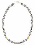 Dotted Link Necklace - Bronze