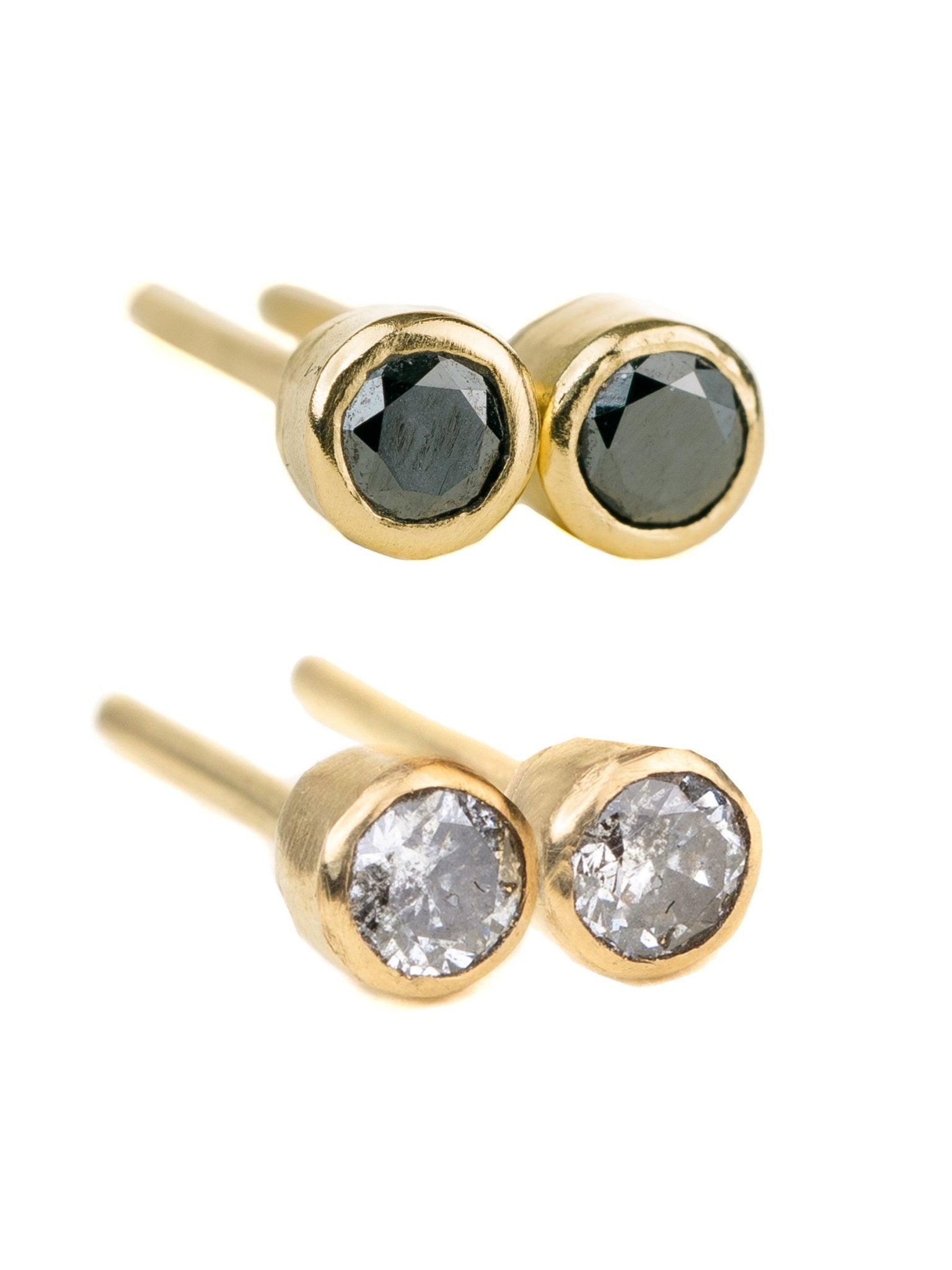 Petite Diamond Studs - KMJ Kate Maller Jewelry Jewelry - Earrings