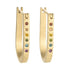Traveler Huggie Hoops - 18ky Gold + Colored Diamonds - KMJ Kate Maller Jewelry Jewelry - Earrings