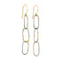 Dusted Chain Link Earrings - 22k/18k Gold + Oxidized Silver - KMJ Kate Maller Jewelry Jewelry - Earrings