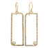 Floating Square Hoops with Diamonds - 22k/18k Gold, Oxidized Silver + Reclaimed Diamonds - KMJ Kate Maller Jewelry Jewelry - Earrings