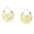 Gold Leaf Encasement Hoop Earrings - KMJ Luana Jewelry - Earrings