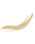 10 Diamond Pave Comet Climber - Single - 18k Yellow Gold / Right