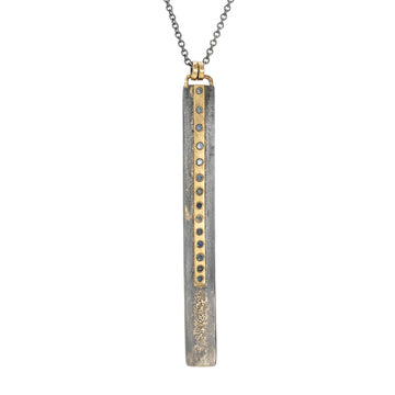 Vertical Sapphire Pendant