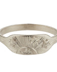Sail into the Sunset Engraved Ring - Sterling Silver