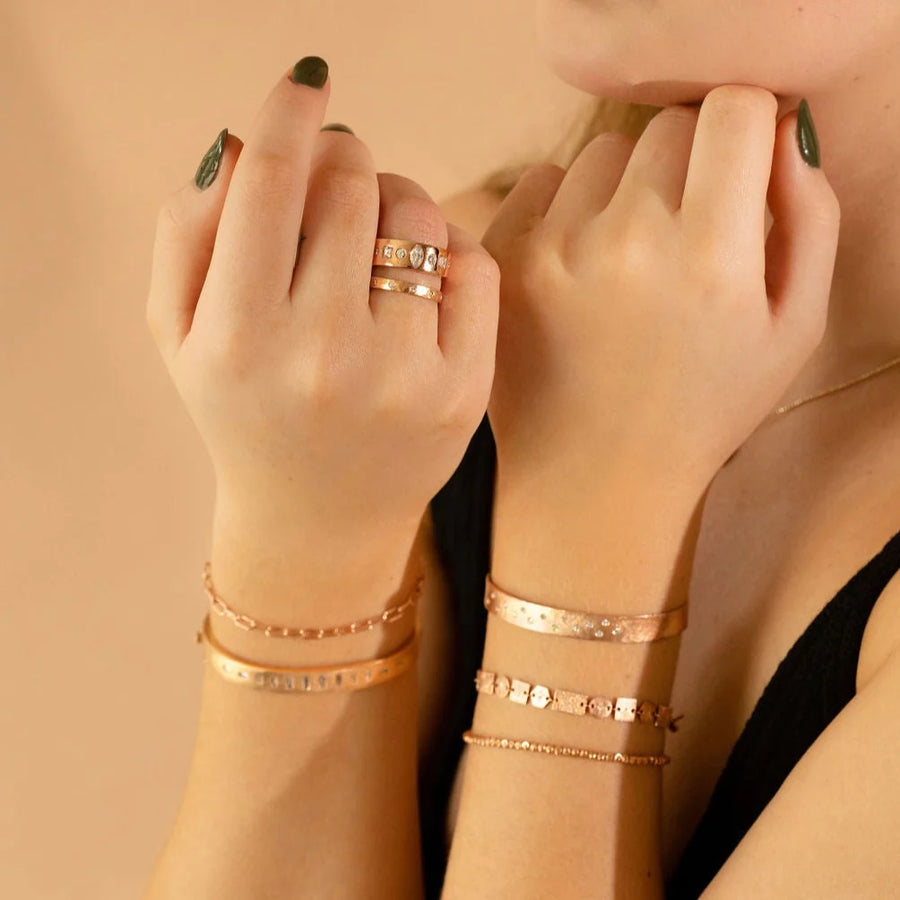 Gidget Gold Bracelet - 14ky + Diamonds