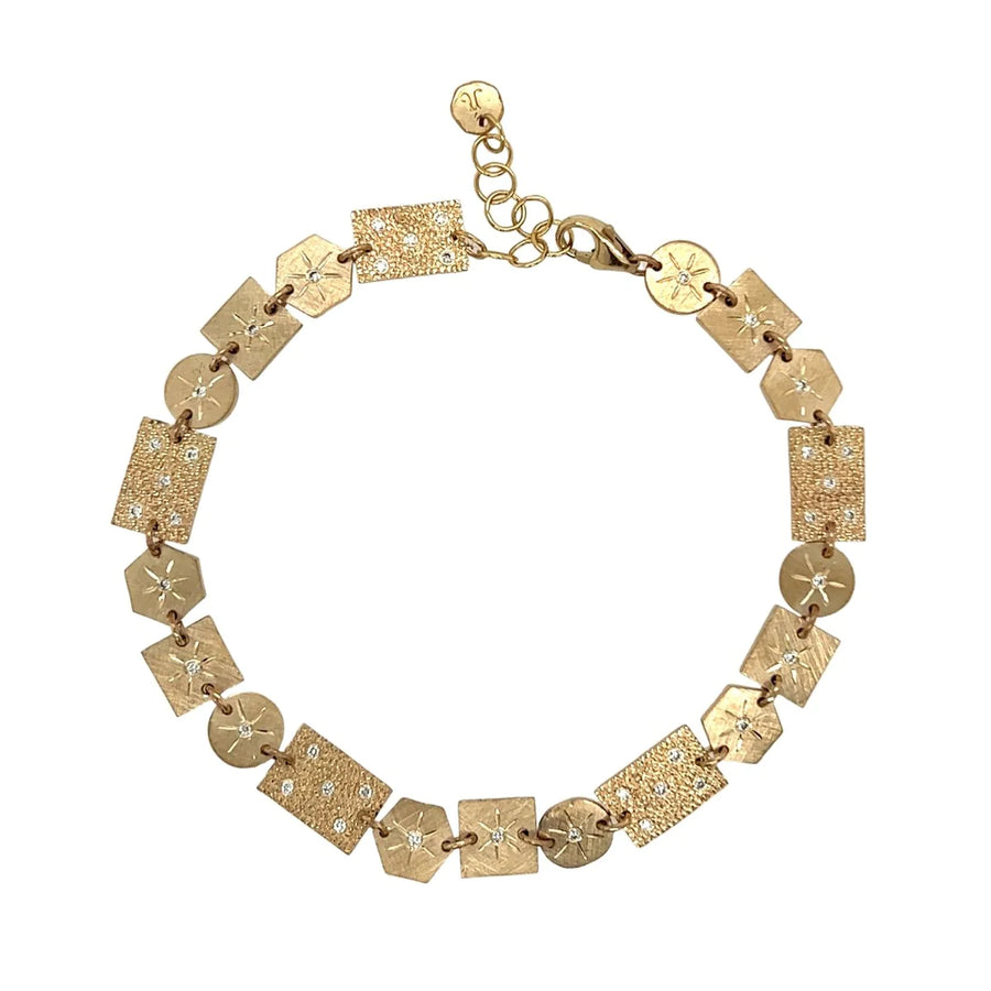 Gidget Gold Bracelet - 14ky + Diamonds