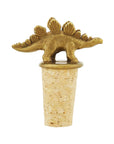 Stegosaurus Brass & Cork Bottle Stopper
