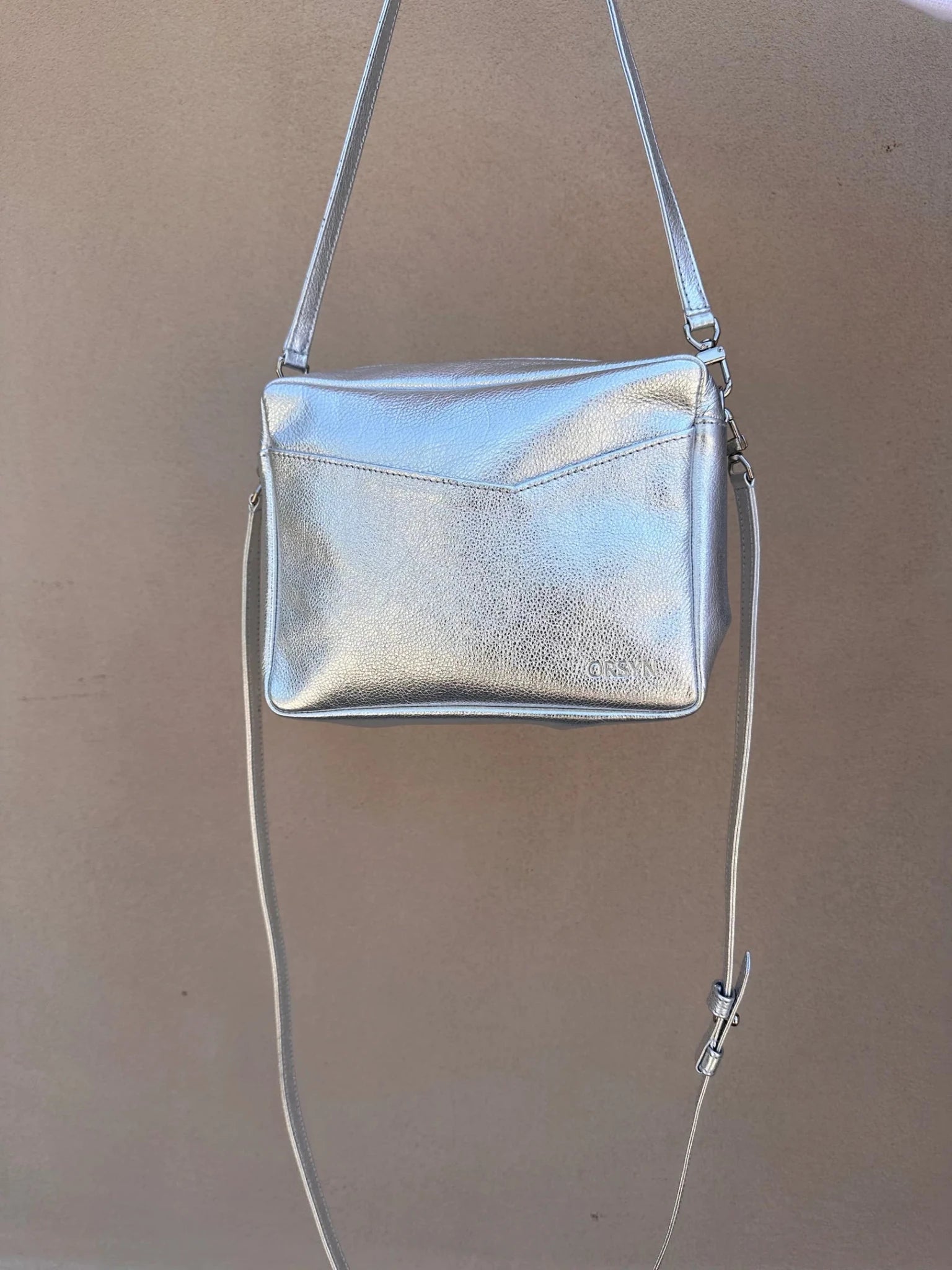 Rome Crossbody - Metallic, Champagne - KMJ Orsyn Handbags Gifts - Accessories