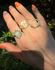 Kashmir Gem Silica Ring - 18ky Gold, 14k Yellow, Rose + White Gold - KMJ Variance Objects Jewelry - Rings