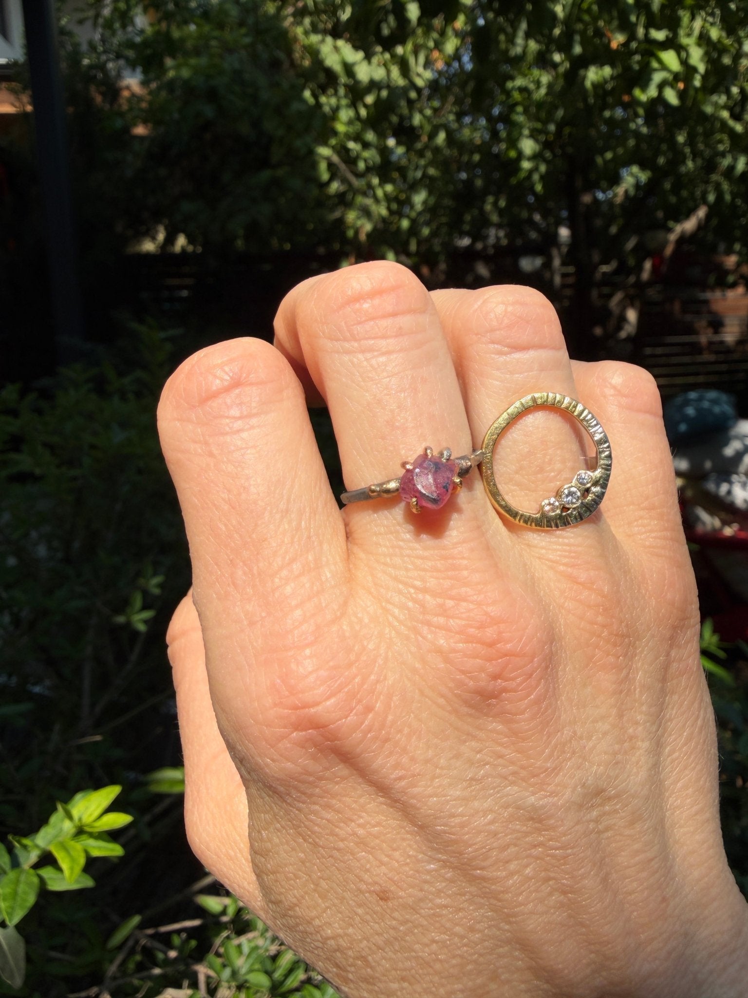 Ruby Ring - 18ky Gold, 14k Yellow, Rose + White Gold - KMJ Variance Objects Jewelry - Rings