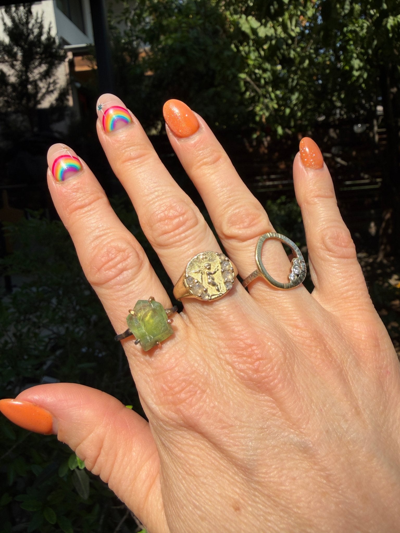 Peridot Ring - 18ky Gold, 14k Yellow, Rose + White Gold - KMJ Variance Objects Jewelry - Rings