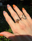 Bi-Color Tourmaline Ring - 18ky Gold, 14k Yellow, Rose + White Gold - KMJ Variance Objects Jewelry - Rings