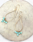 Isla Earrings - 14k Gold-Fill + Amazonite