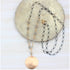 Gigi Necklace - 14k Gold-Fill, Oxidized Silver + Labradorite - KMJ James & Jezebelle Jewelry - Necklaces