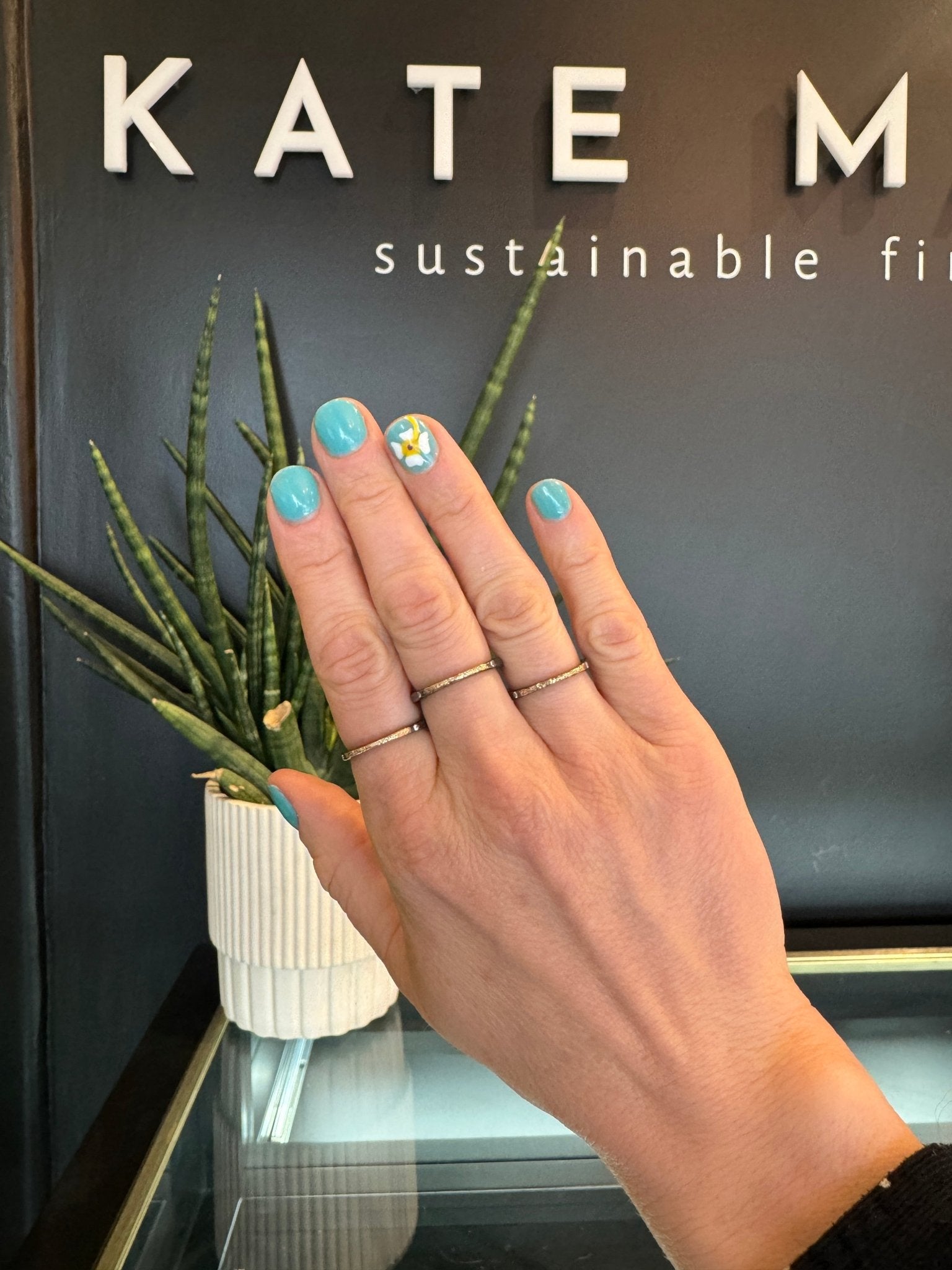 The Jane Stack Rings - 18k Gold, Oxidized Silver + Diamonds - KMJ Kate Maller Jewelry Jewelry - Rings