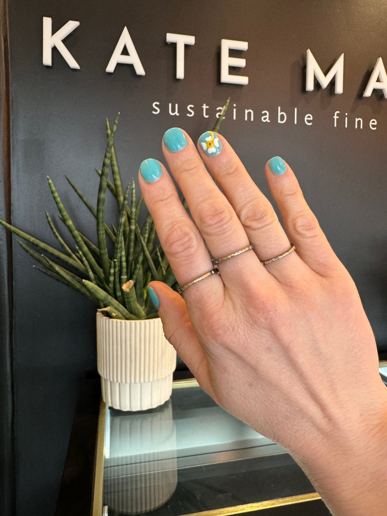 The Jane Stack Rings - 18k Gold, Oxidized Silver + Diamonds - KMJ Kate Maller Jewelry Jewelry - Rings