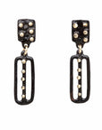 Kusama Black Bronze Earring