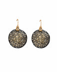 Black Pollen Bronze Earring