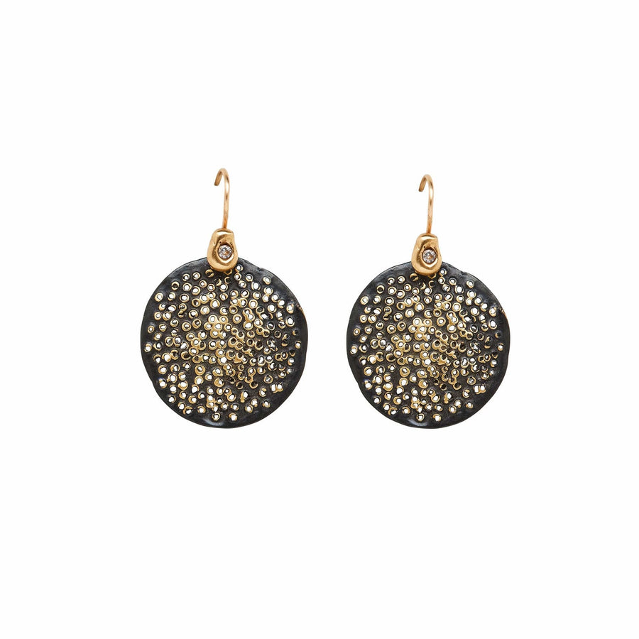 Black Pollen Bronze Earring