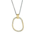 Dusted Carabiner Necklace - 22k/18k Gold, Oxidized Silver + VS Diamond - KMJ Kate Maller Jewelry Jewelry - Necklaces
