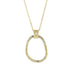 Small Dusted Carabiner Necklace - 22k/18k Gold, Oxidized Silver + VS Diamond - KMJ Kate Maller Jewelry Jewelry - Necklaces