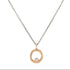 18k Rose Gold Petite Turning Aspen Charm Necklace - 18k/14k Gold, Oxidized Silver + VS White Diamond - KMJ Kate Maller Jewelry Jewelry - Necklaces