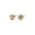 4 mm Round Yellow/Green Rose Cut Diamond Studs - 18kpw Gold - KMJ Kate Maller Jewelry Jewelry - Earrings