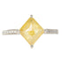 1.9 ctw Natural Yellow Diamond, Kite Shaped - 14kpw Gold Prong Set w/Bead Set Side Diamonds - KMJ Kate Maller Jewelry Jewelry - Rings