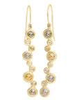Diamond Bloom Earrings - Gold + Rose Cut Diamonds - KMJ Kate Maller Jewelry Jewelry - Earrings