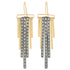 Decidedly Deco Diamond Earrings - 18k Gold, Oxidized Silver + VS Diamonds - KMJ Kate Maller Jewelry Jewelry - Earrings