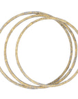 Orbit Bangle - 22k Gold + Oxidized Silver