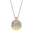 Sun Rays Round Pendant Necklace - 22k/18k/14k Gold, Oxidized Silver + VS White Diamonds - KMJ Kate Maller Jewelry Jewelry - Necklaces