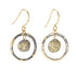 Small Sun Centric Earrings - 22k/14k Gold + Oxidized Silver - KMJ Kate Maller Jewelry Jewelry - Earrings